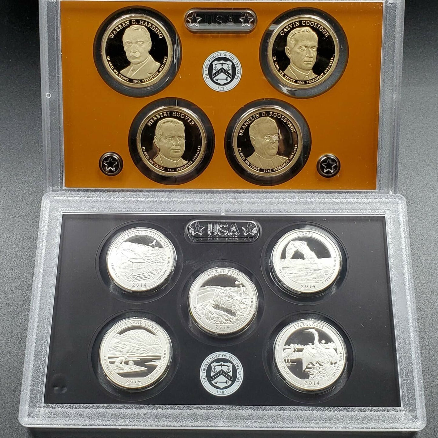 2014 S US Proof 90% Silver 14 Coin Set OGP Combo Ship Discount RobinsonsCoinTown