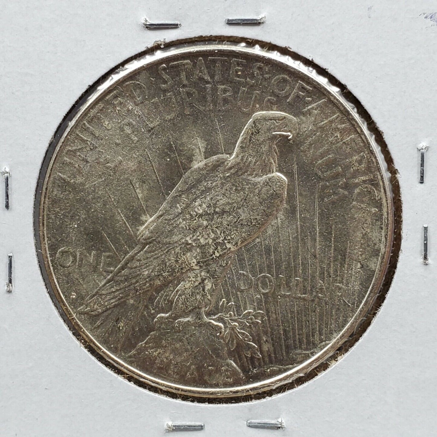1923 D $1 Peace Silver Eagle Dollar Coin OBV Die Cracks Vam Variety AU Details