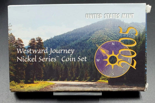 2005 WESTWARD JOURNEY NICKEL SERIES COIN SET 6 COINS IN PLASTIC W COA FREE SHIP