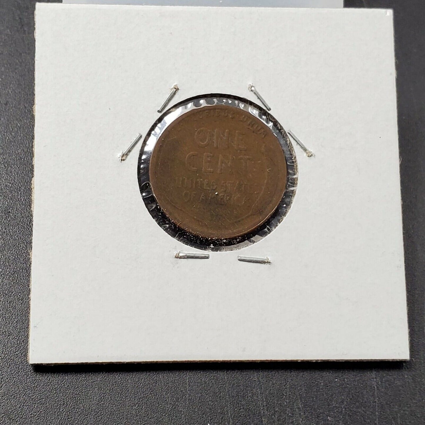 1923 S 1c Lincoln Wheat Cent Penny Coin Planchet Lamination Error