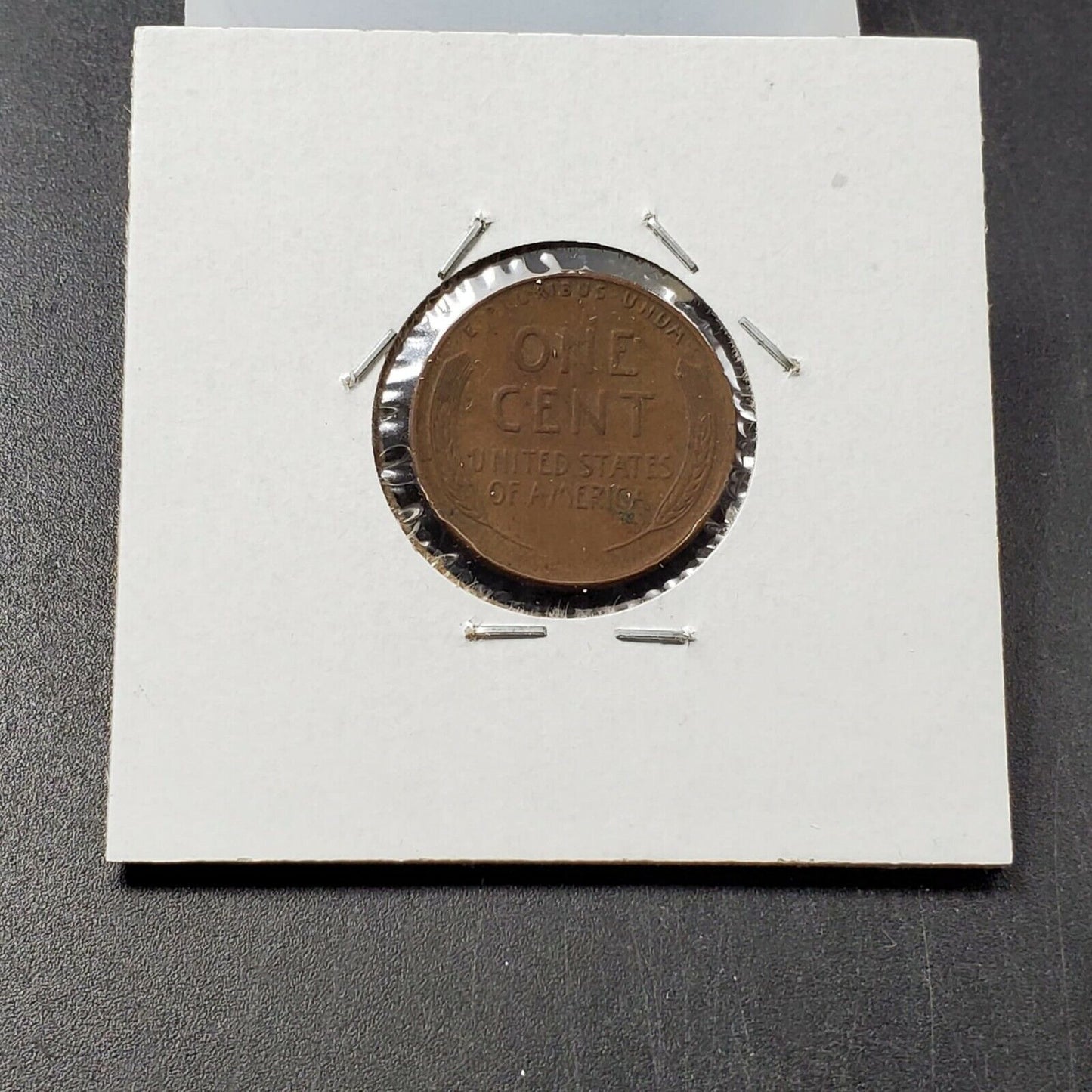 1944 P 1c Lincoln Wheat Cent Penny Coin MAJOR Planchet Lamination Error WW2 ERA