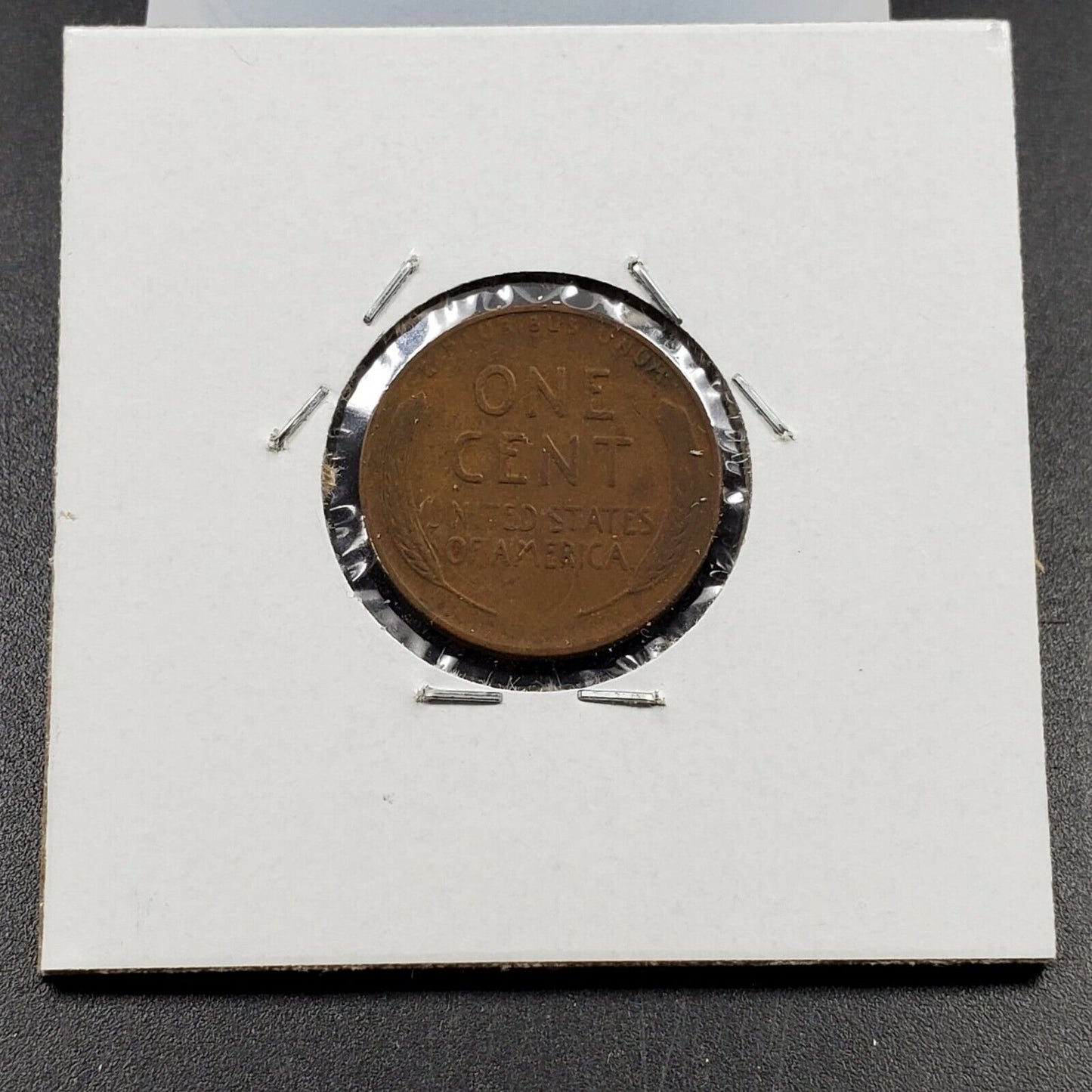 1944 p 1c Lincoln Wheat Cent Penny Coin Laminated Planchet Error WW2 ERA