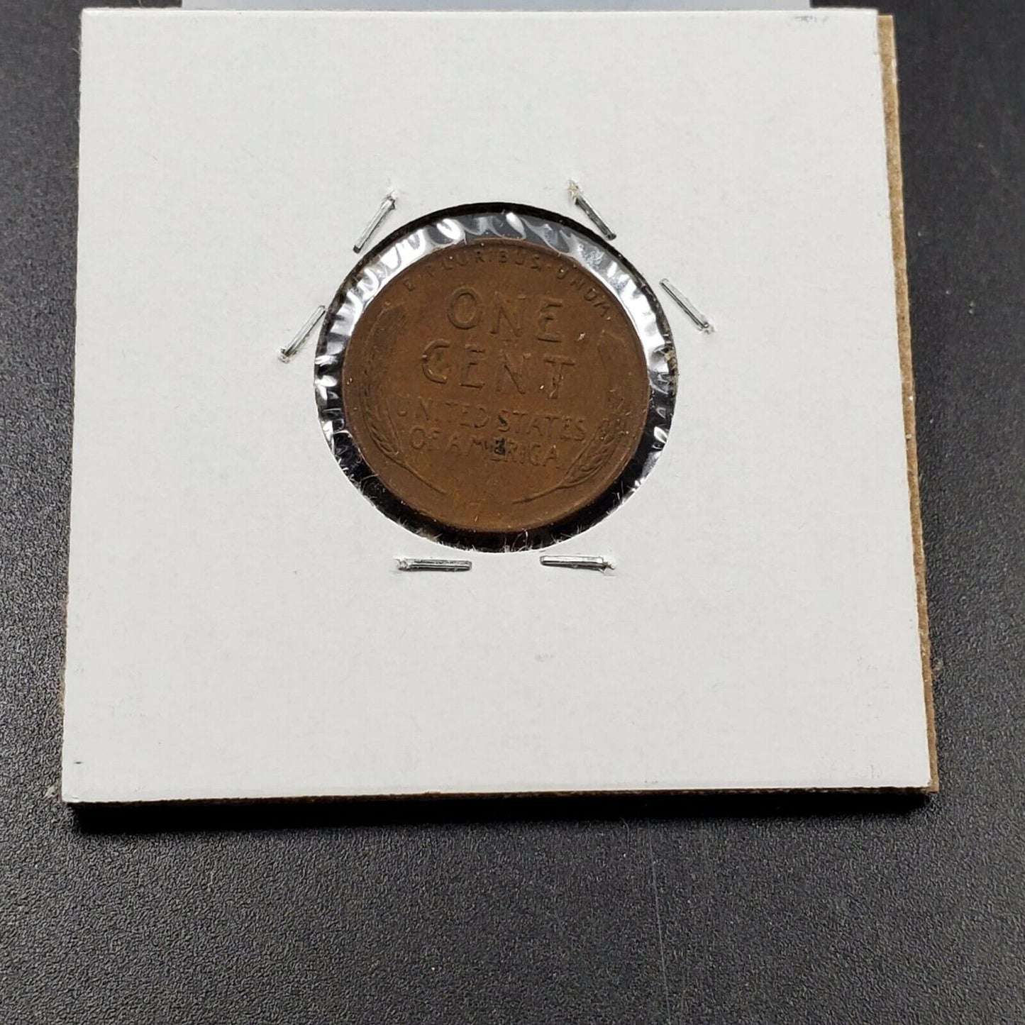 1952 D 1c Lincoln Wheat Cent Penny Coin Laminated Planchet Error