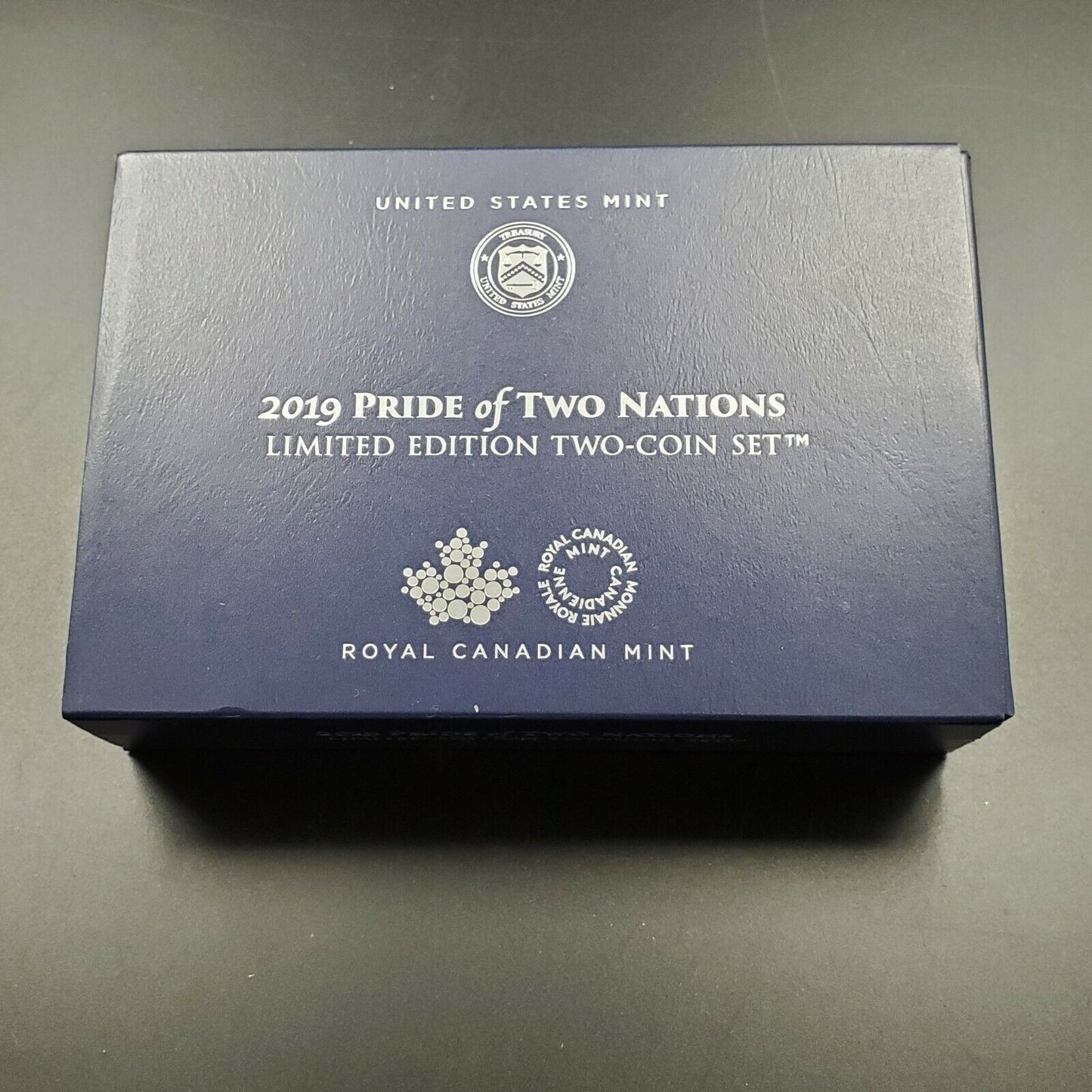 2019 Pride of Two Nations Limited Edition Two Coin Set US MINT OGP CANADA USA