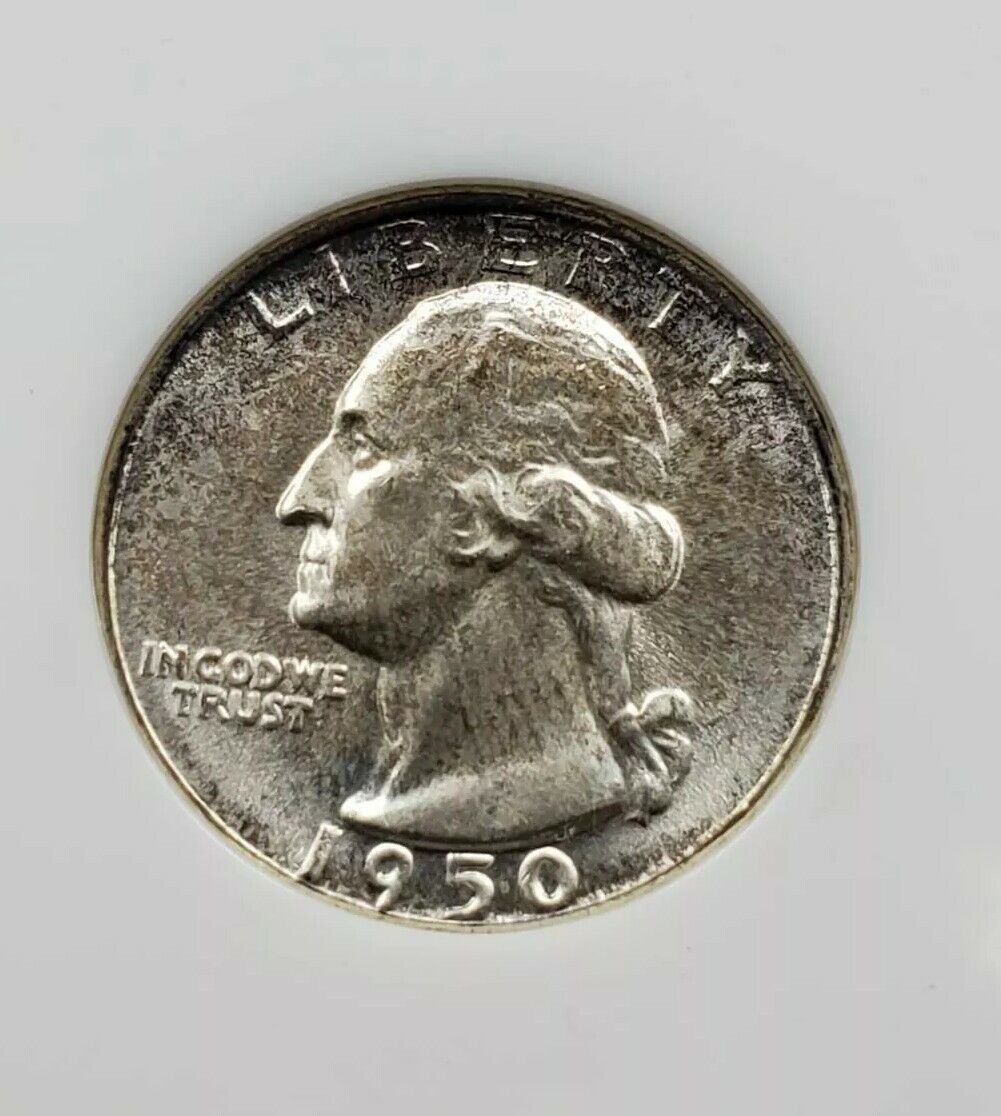 1950 P Washington Silver Quarter Coin NGC MS67 OFH Old Fat Holder PQ Coin