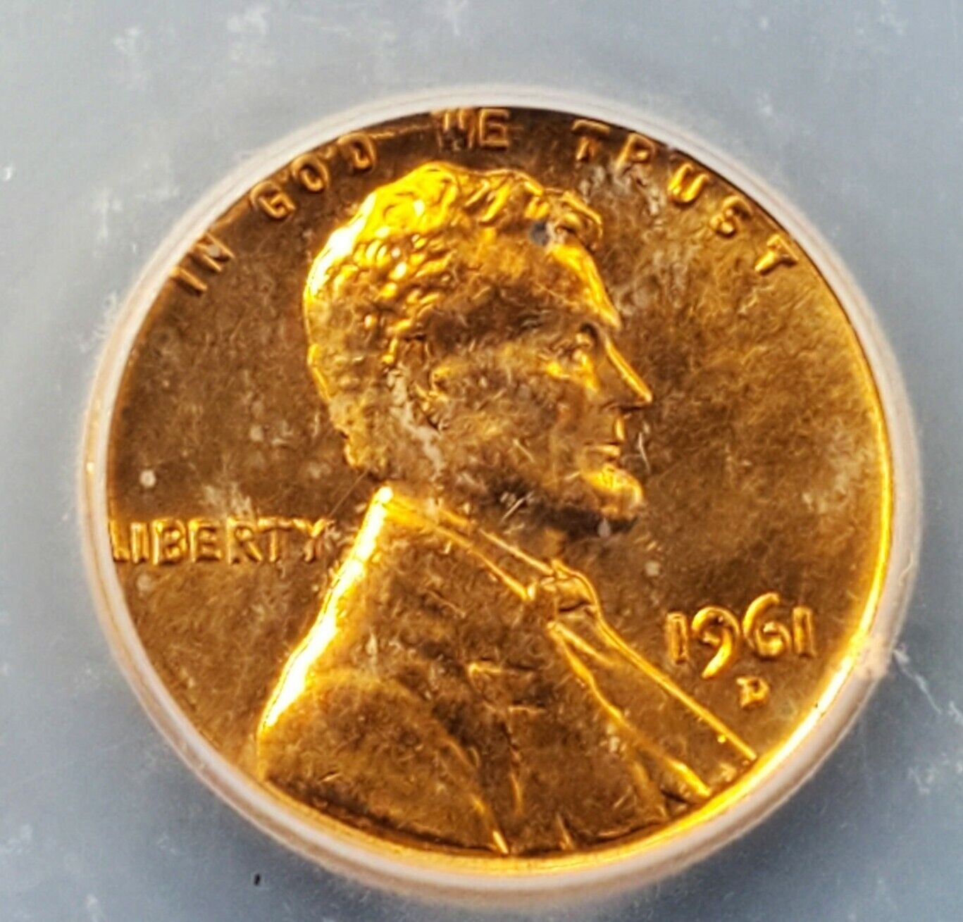 1961 D Lincoln Memorial Cent Penny MS67 ICG vintage ICG Case Nice Coin