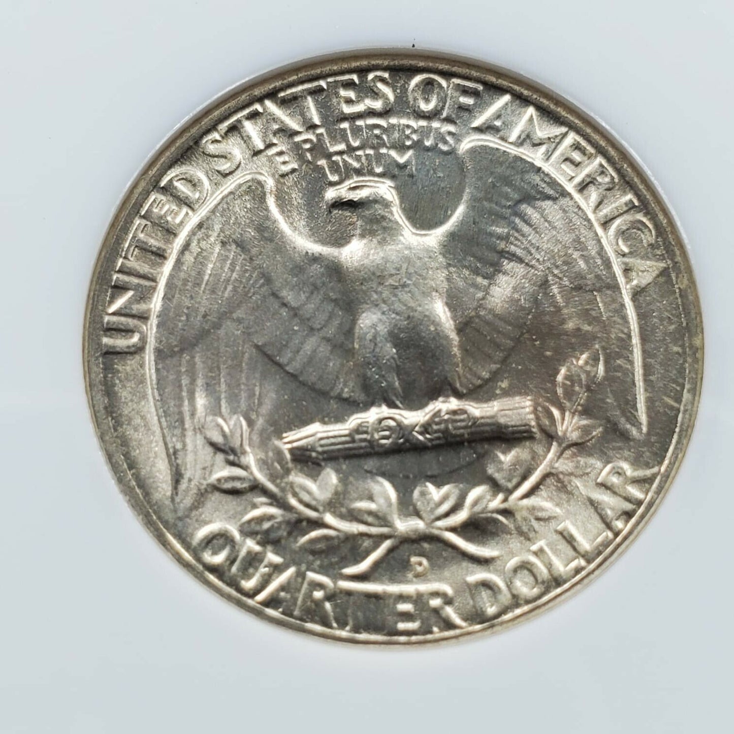1951 D 25C Washington Quarter Coin NGC MS67 GEM BU ANA Brown Label Holder