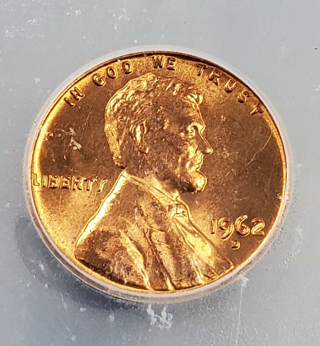 1962 D Lincoln Memorial Cent Penny Coin Vintage Retro ICG MS67 RD Red GEM BU