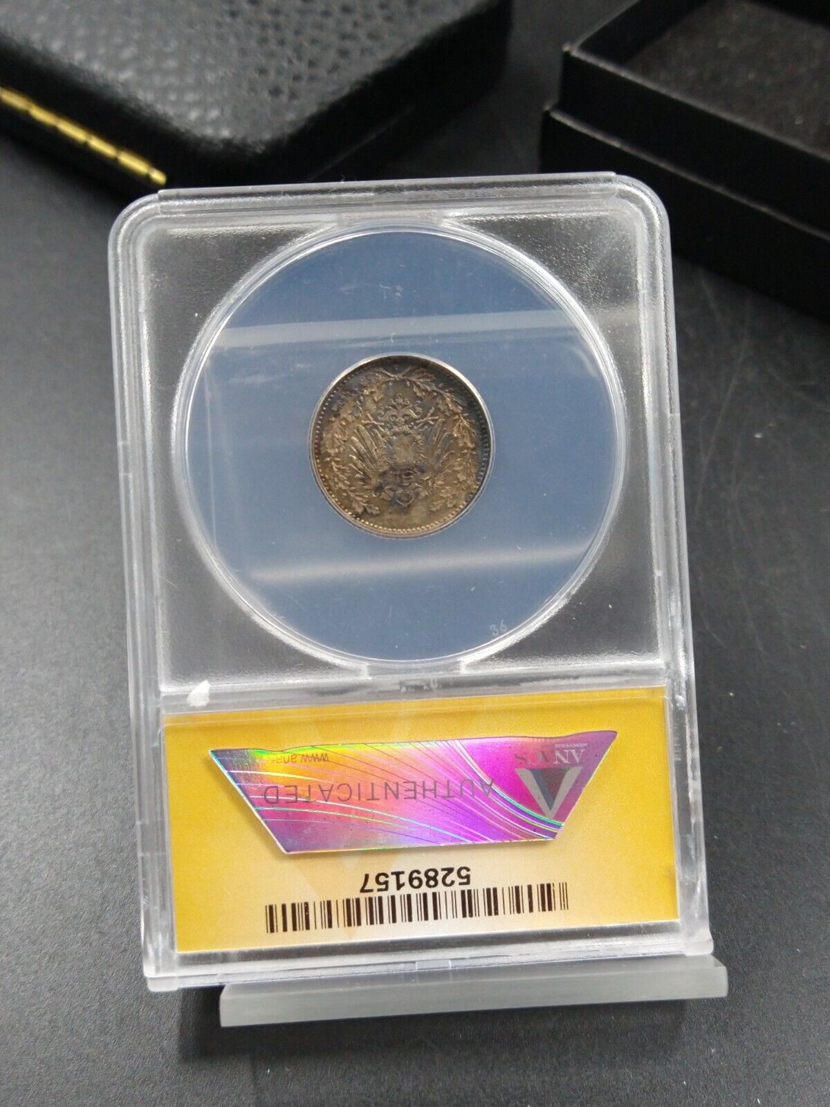 Germany 1906-A 1/2 Half Mark Silver Coin CH BU ANACS MS64 Nice Toning Toner