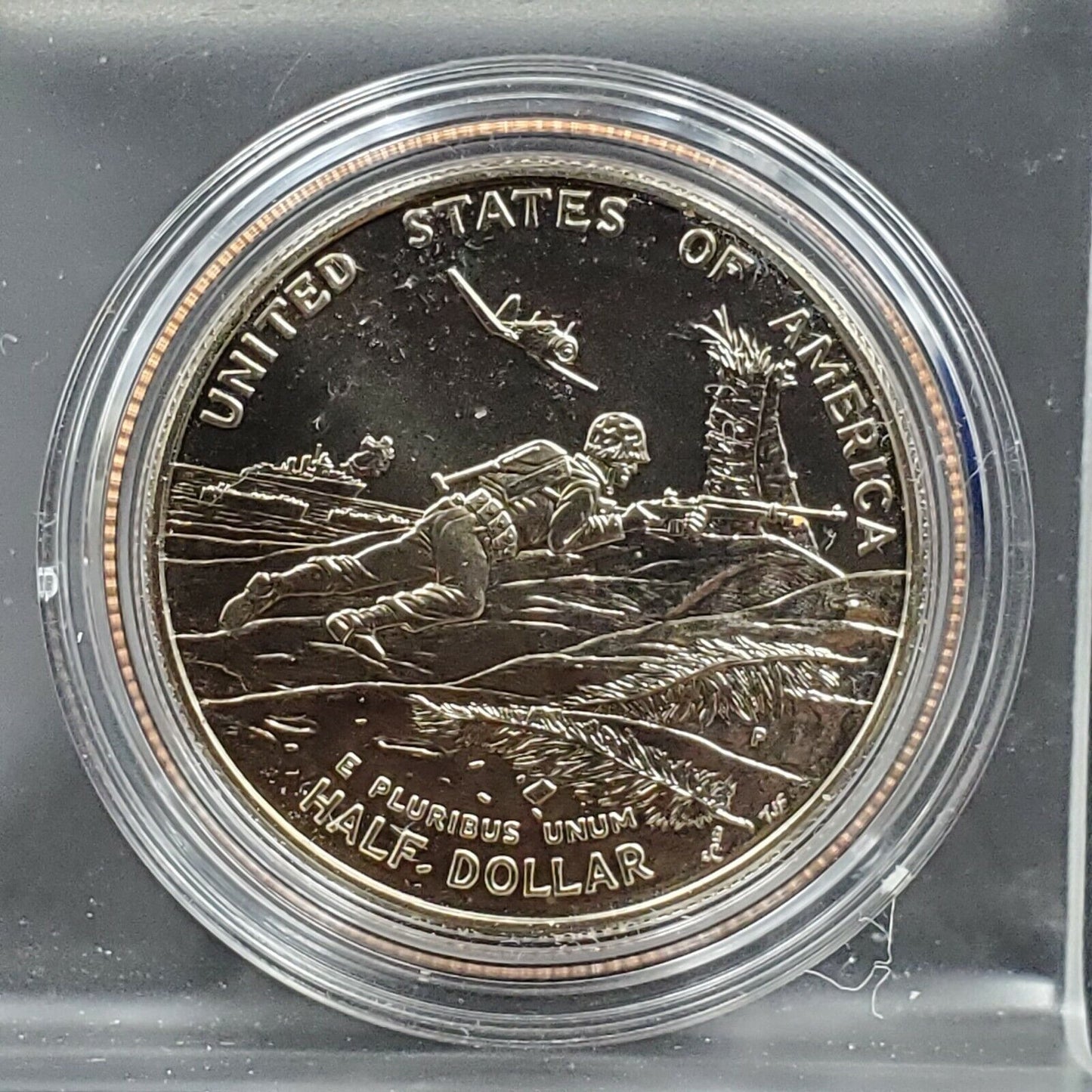 1993-P (1991-1995) World War II Commemorative Half Dollar WW2 BUSINES IN CAPSULE
