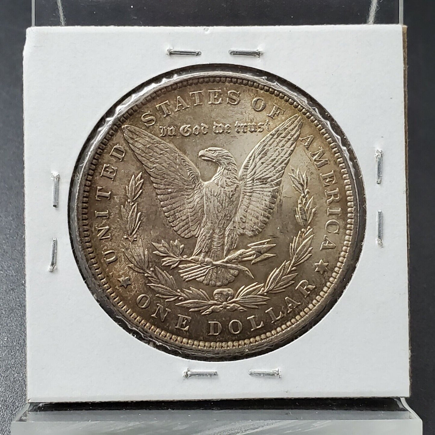 1896 P Morgan Silver Eagle Dollar Coin BU Unc 125 Years Anniversary NICE TONING