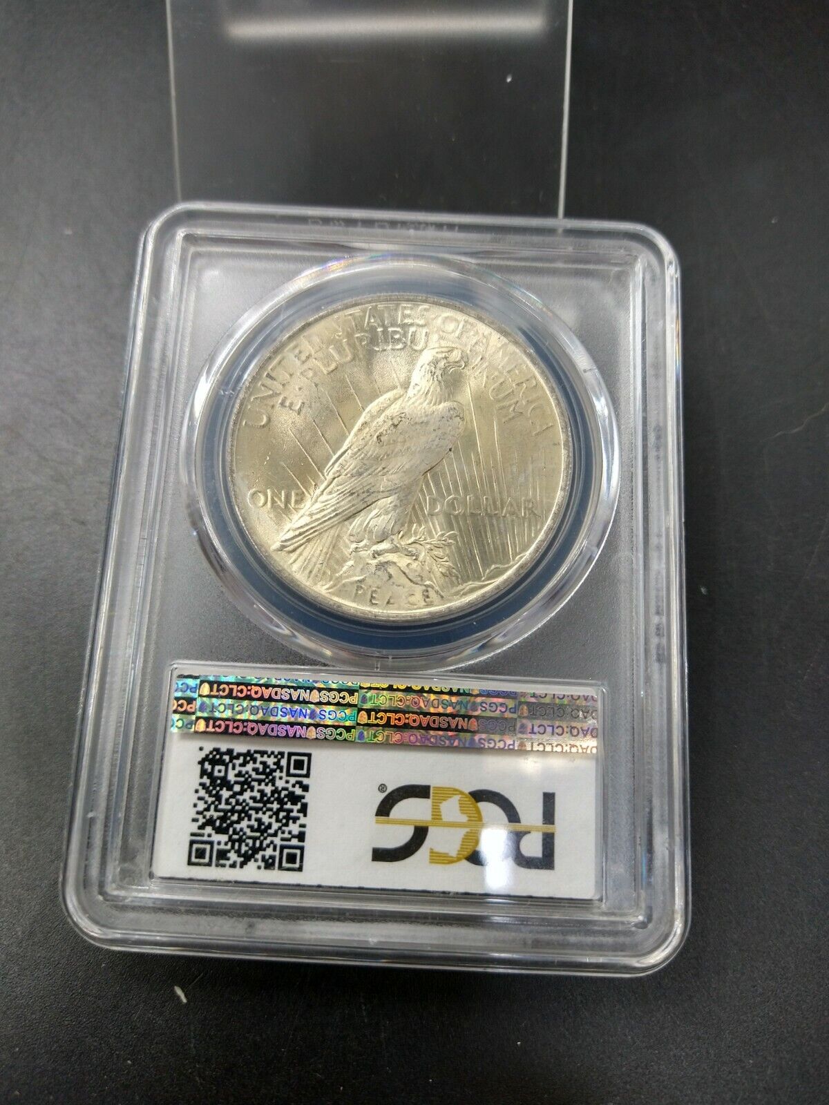 1923 P Peace Silver Eagle Dollar Coin PCGS MS64 CH BU UNC Certified Some Toning