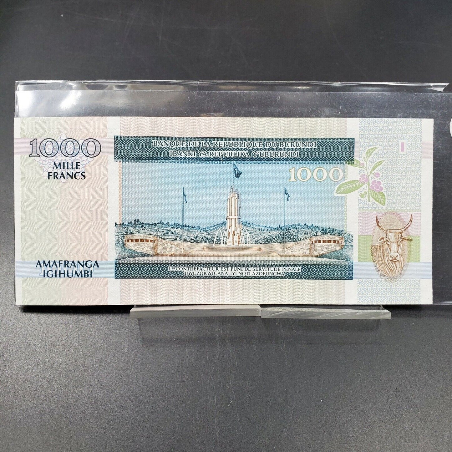 BURUNDI Banque De La Republique 1000 Francs note CH UNC