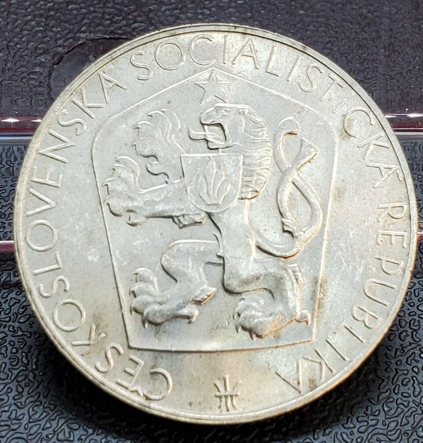 1965 Czechoslovakia 25 Korun .500 Fine Silver GEM BU Silver COMMEMORATIVE Coin
