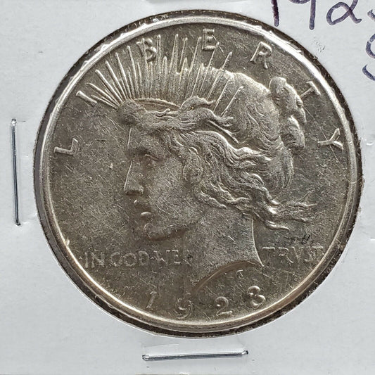 1923 S Peace 90% Silver Eagle Dollar Coin DETAILS XF Circulated