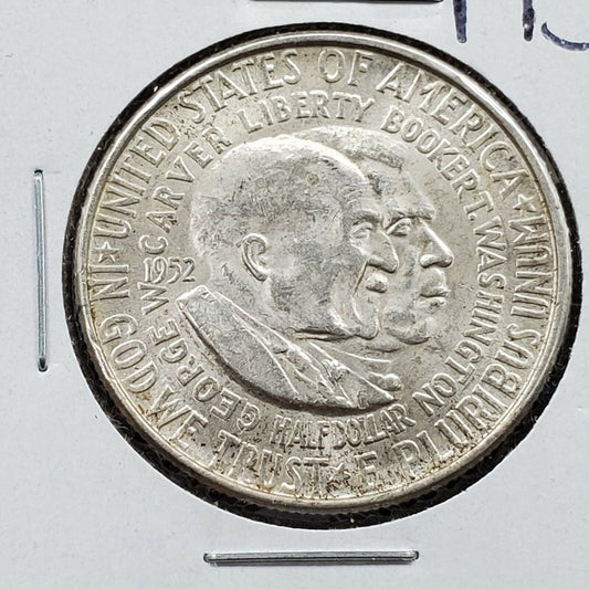 1952 P George Washington Carver Silver 50c Half Dollar Commemorative BU UNC