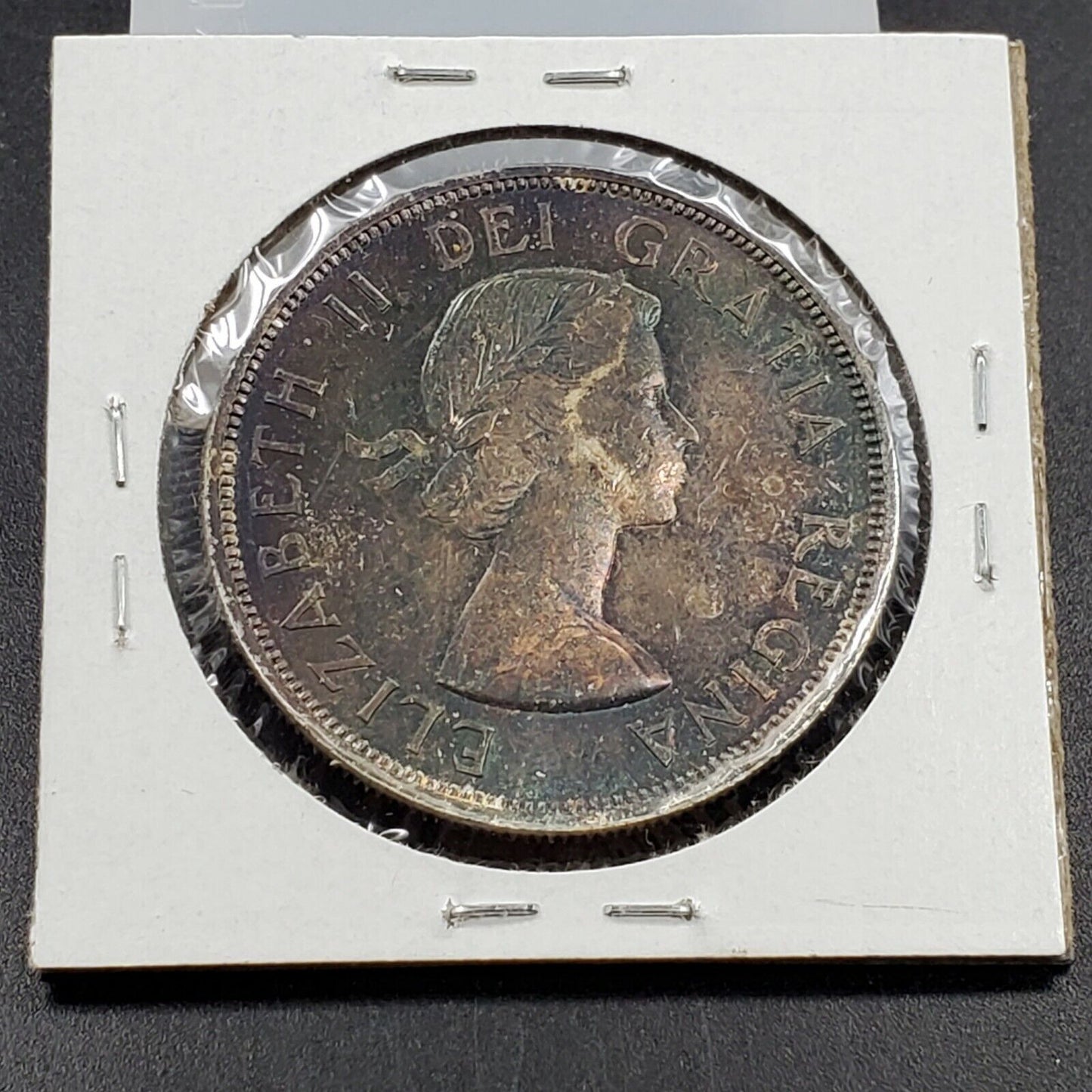 1963 $1 Canada Silver BU UNC Dollar Coin PQ Toning Toner ⭐