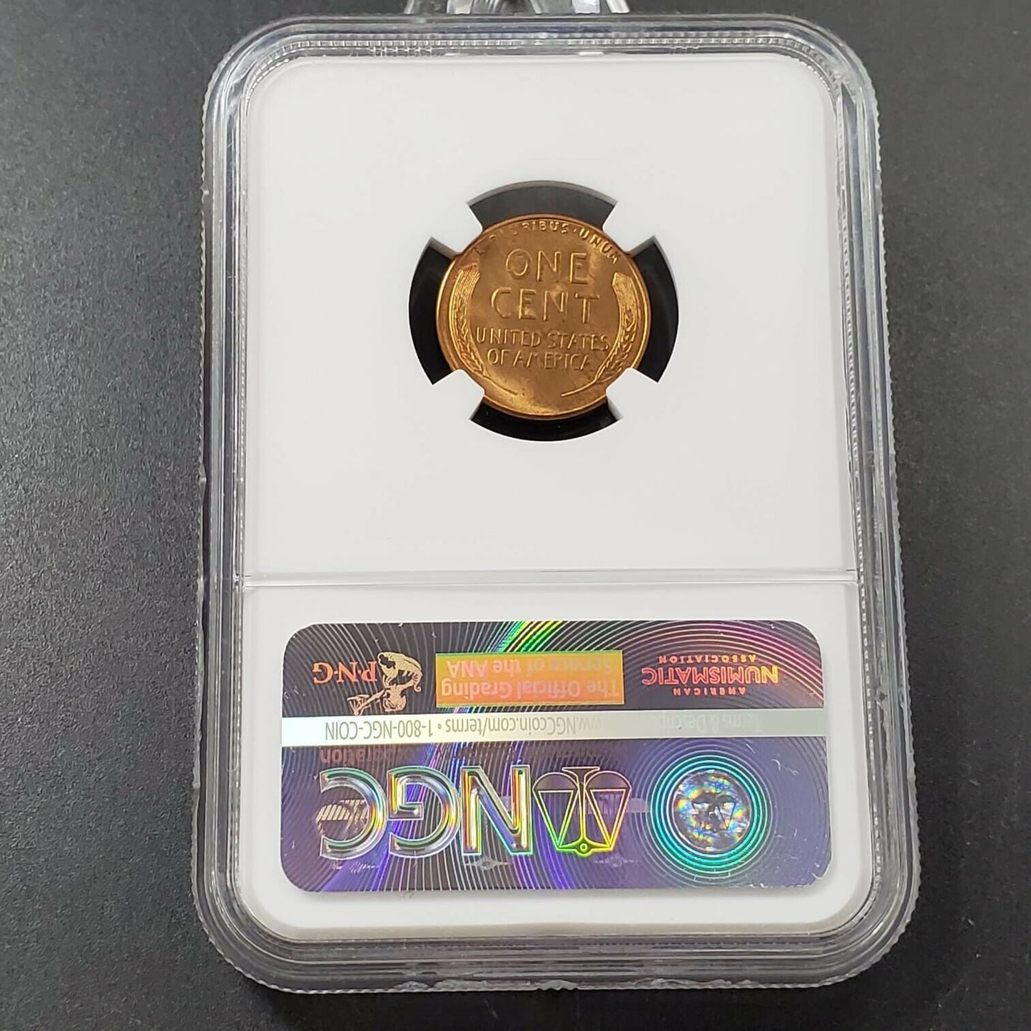 1945 D Lincoln Wheat Cent Penny Coin NGC MS66 RD GEM BU UNC Certified