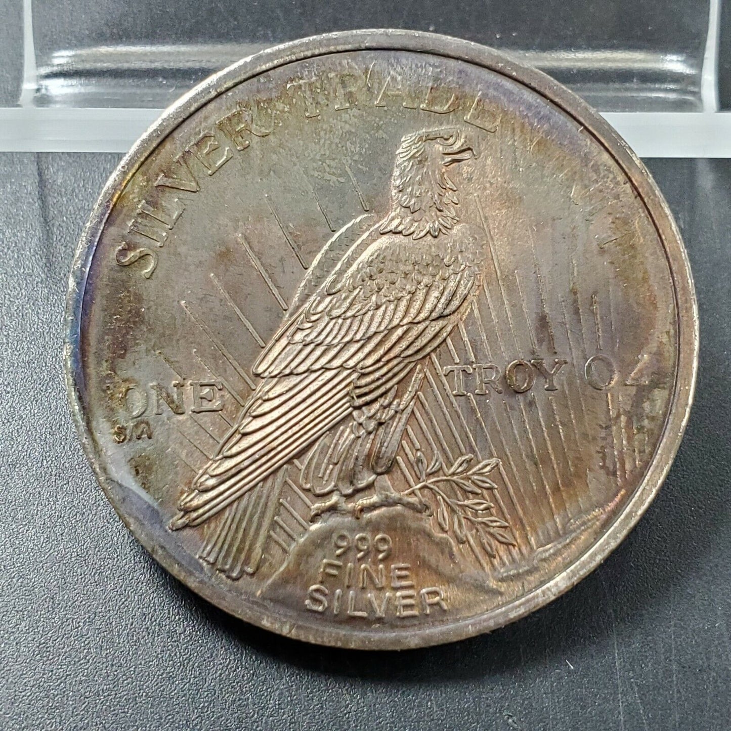 1986 Silver Dollar Style 1 oz .999 Silver Round PQ TONING TONER MONSTER * ******
