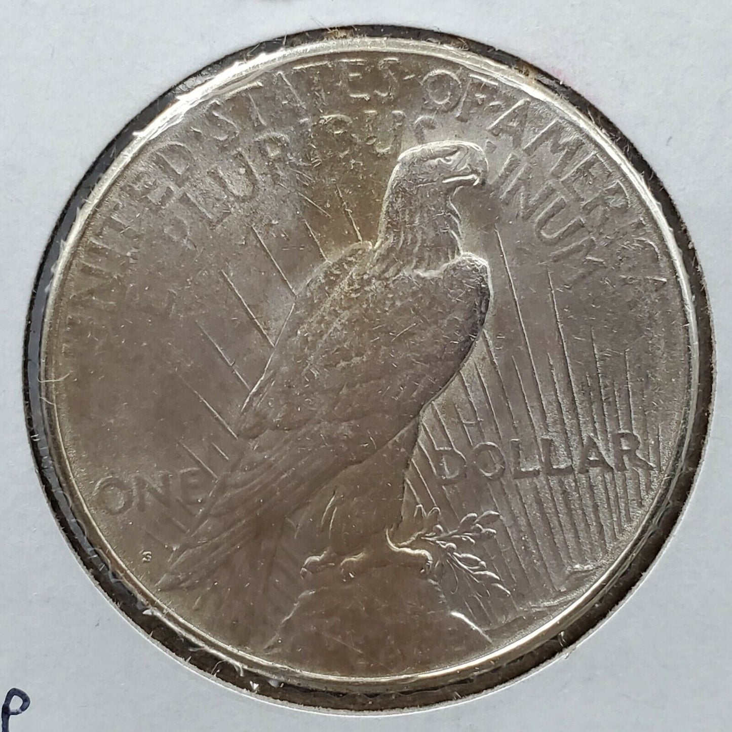 1923 S Peace 90% Silver Eagle Dollar Coin Choice AU Neat Toning Toner