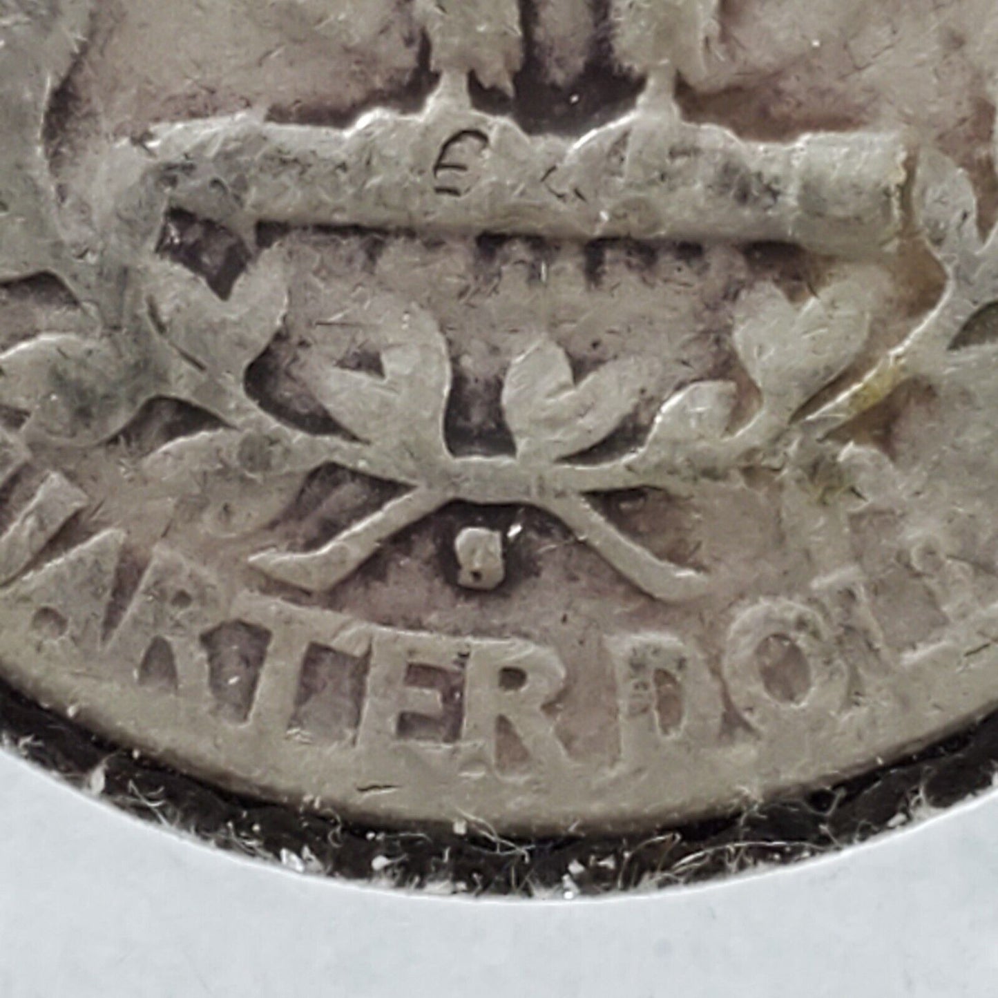1941 S Washington Silver Quarter Coin Trumpet Tail Large S Variety