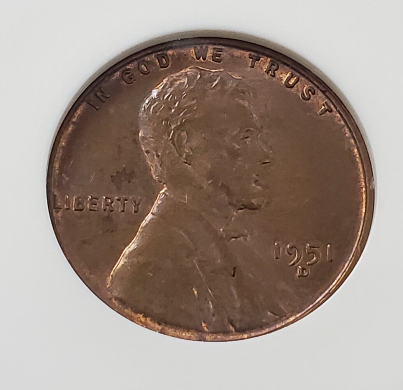 1951 D D/S Lincoln Wheat Cent Penny ANACS MS60 BRN FS-021.5 FS-511 OMM  Variety