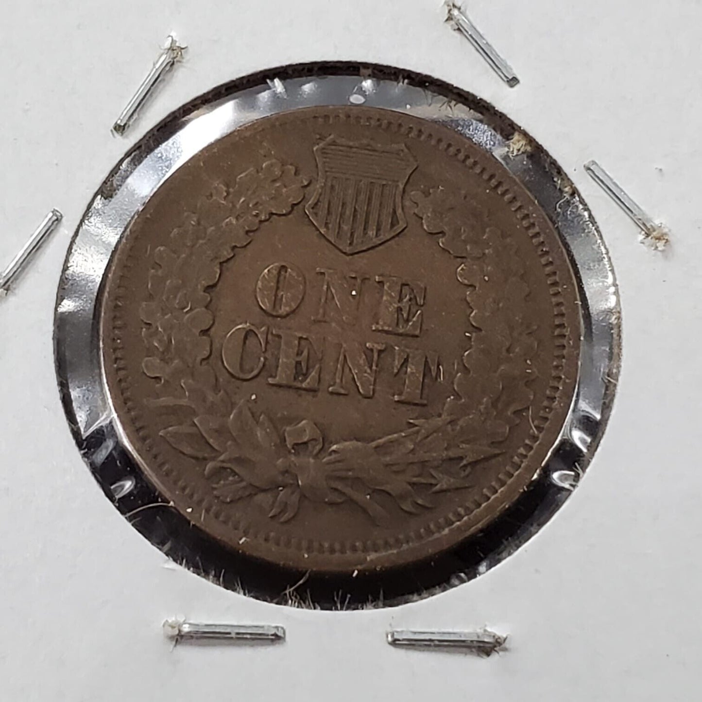 1866 P 1c Copper Nickel Indian Small Cent Penny Coin FS-303 VG Variety