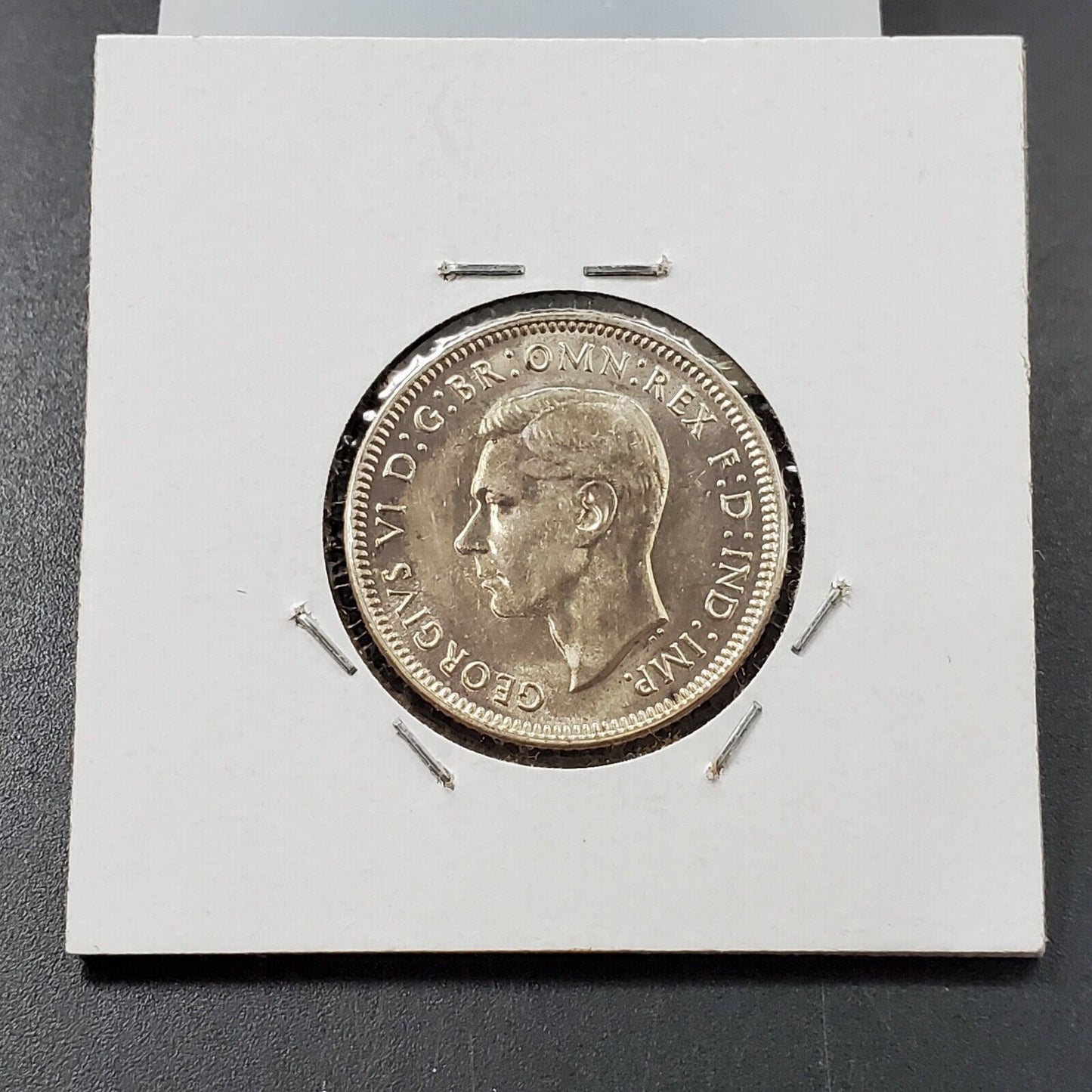 1943 S Australia Shilling silver coin Choice BU UNC S/S RPM Variety