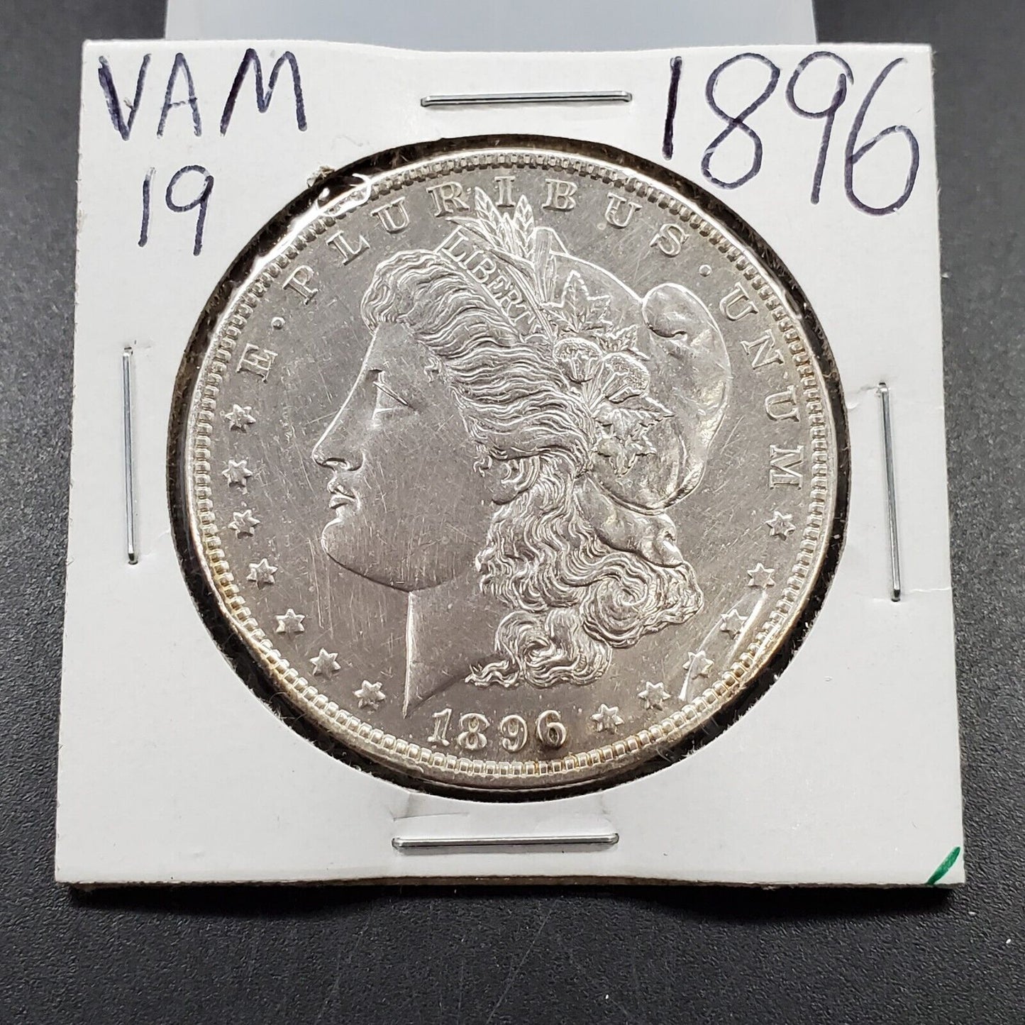 1896 P Morgan Silver Dollar Coin Vam 19 8 in Denticle Variety UNC DETAILS CLEAN