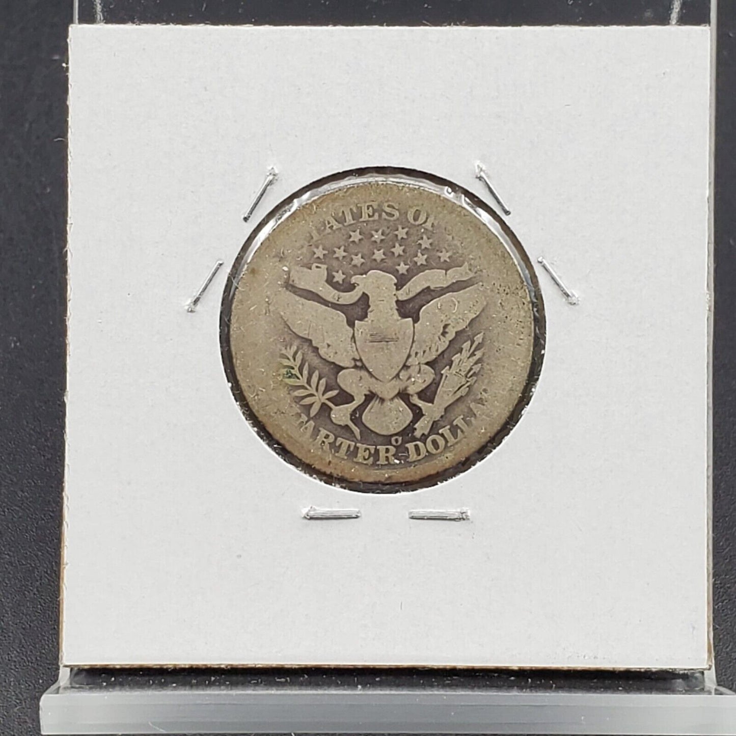 1898 O Barber Silver Quarter Coin  AG About Good