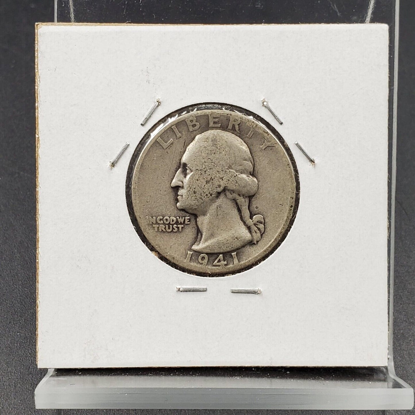 1941 S 25C Washington Quarter Silver Coin Large S Circulated Variety