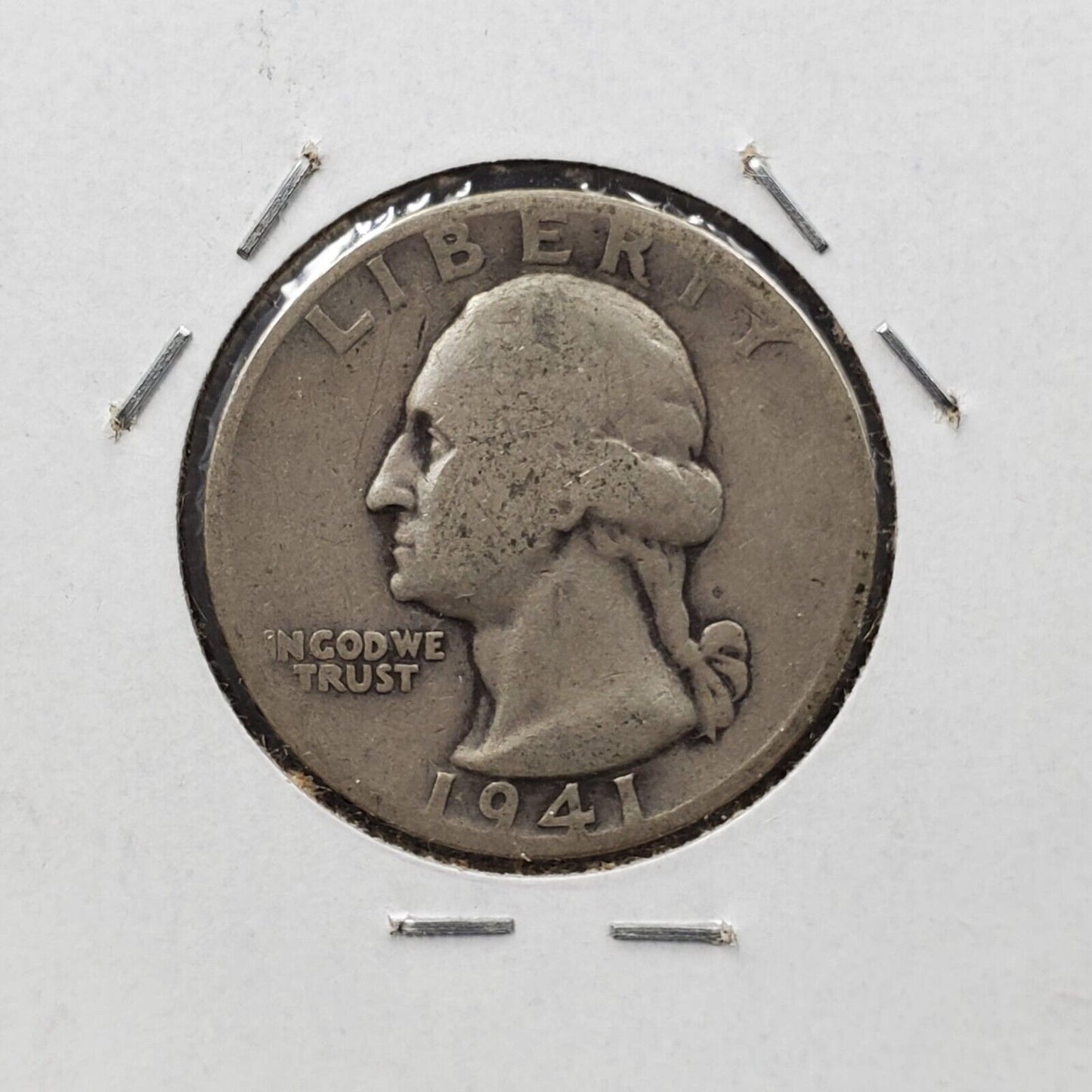 1941 S 25C Washington Quarter Silver Coin Large S Circulated Variety