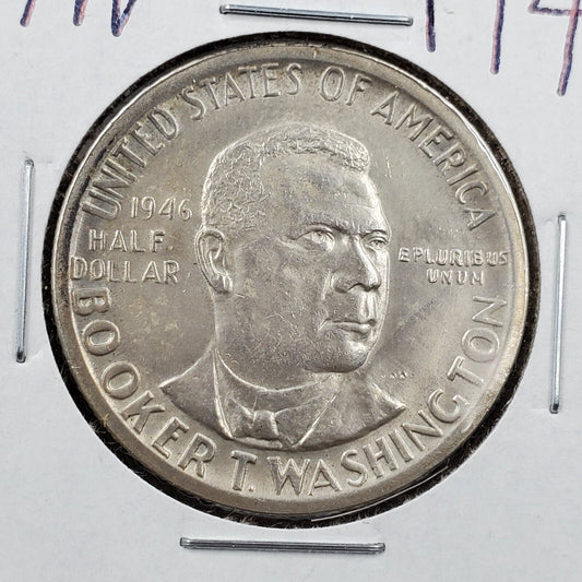 1946 P Booker T Washington Half Dollar Classic Commemorative Silver BU UNC NEW