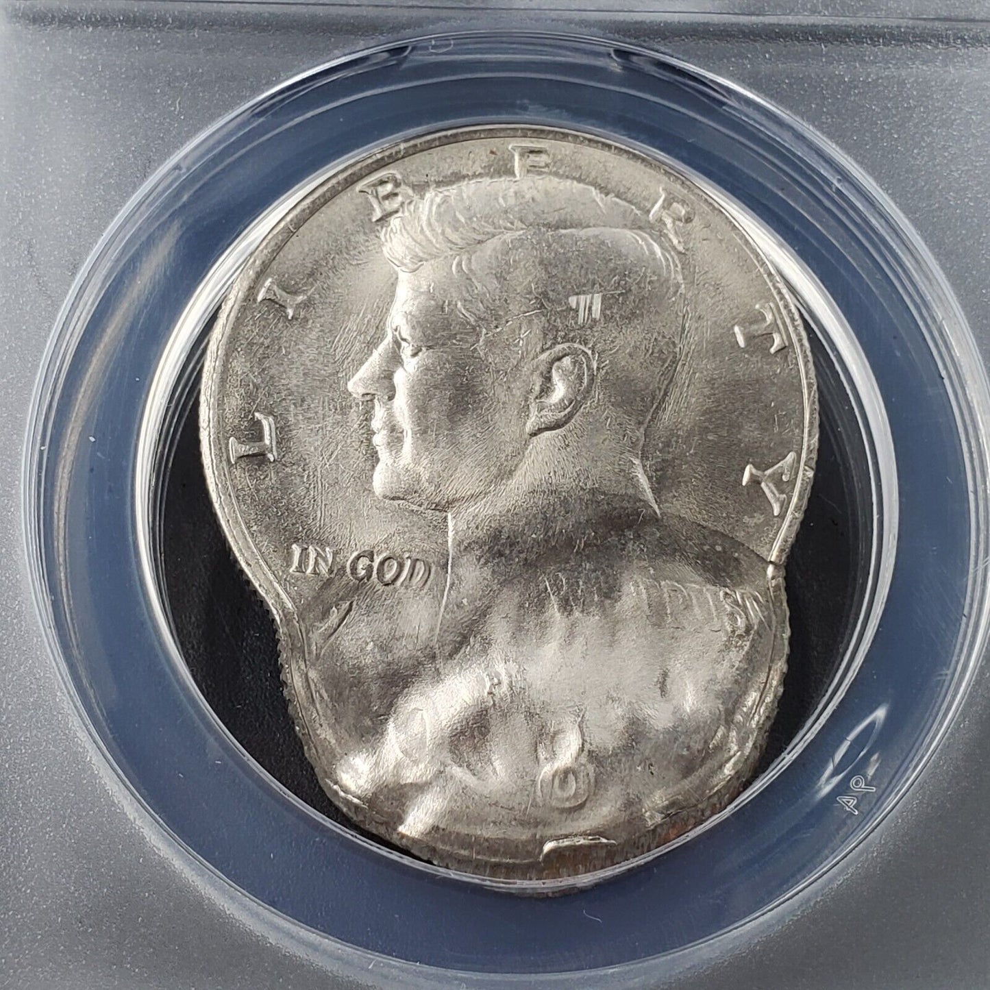 1983 P Kennedy ANACS MS63 DBL Struck 2ND Strike 80% Off Center Uniface Error