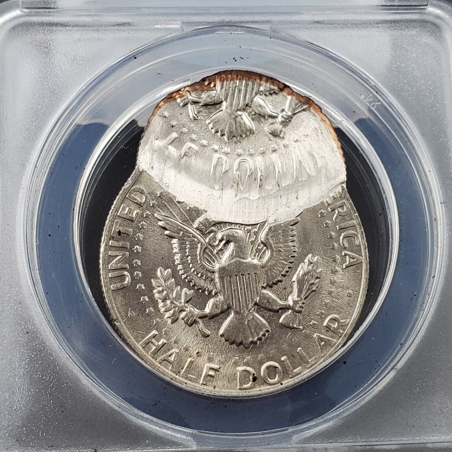 1983 P Kennedy ANACS MS63 DBL Struck 2ND Strike 80% Off Center Uniface Error