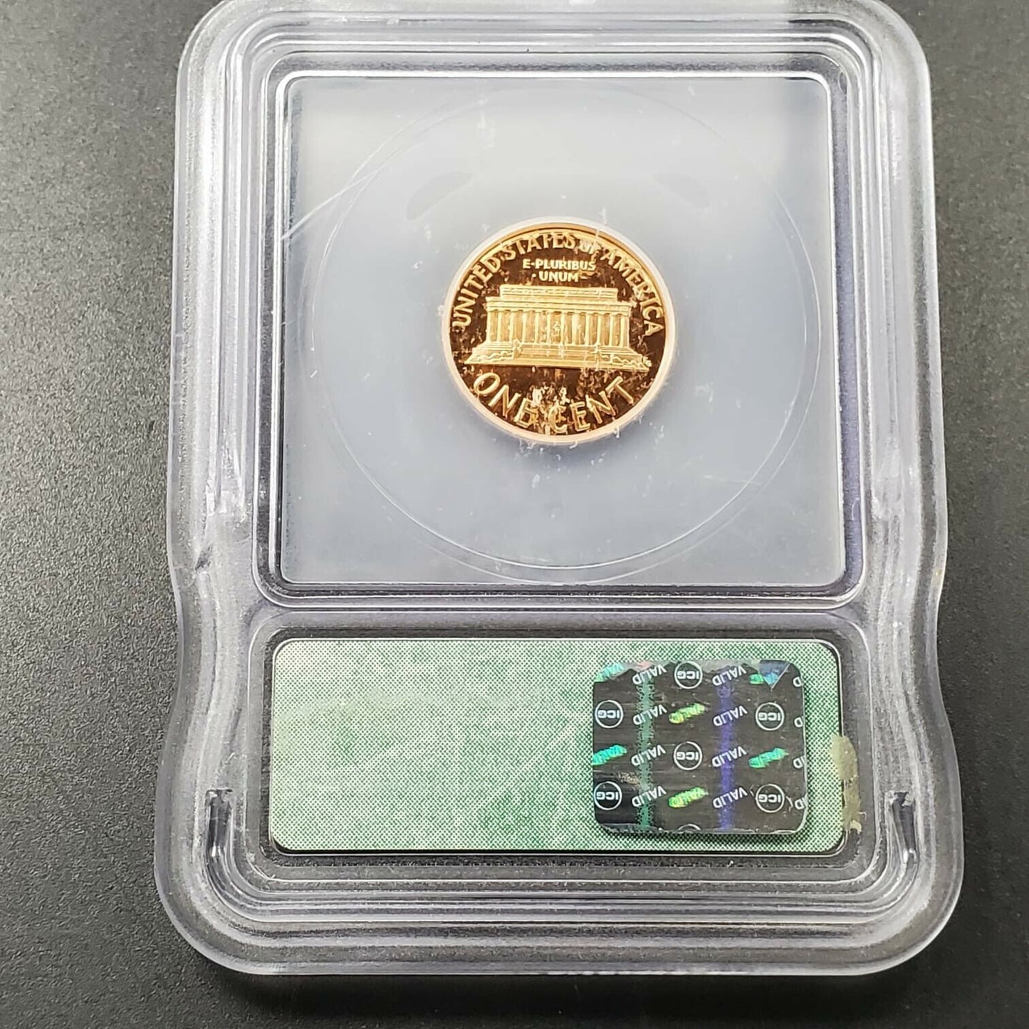 1989 S Lincoln Memorial Cent Penny Coin Vintage Retro ICG Case PR69 DCAM