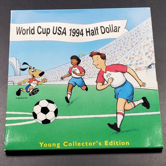 1994 D World Cup USA BU Half Dollar Coin Young Collector's Edition OGP