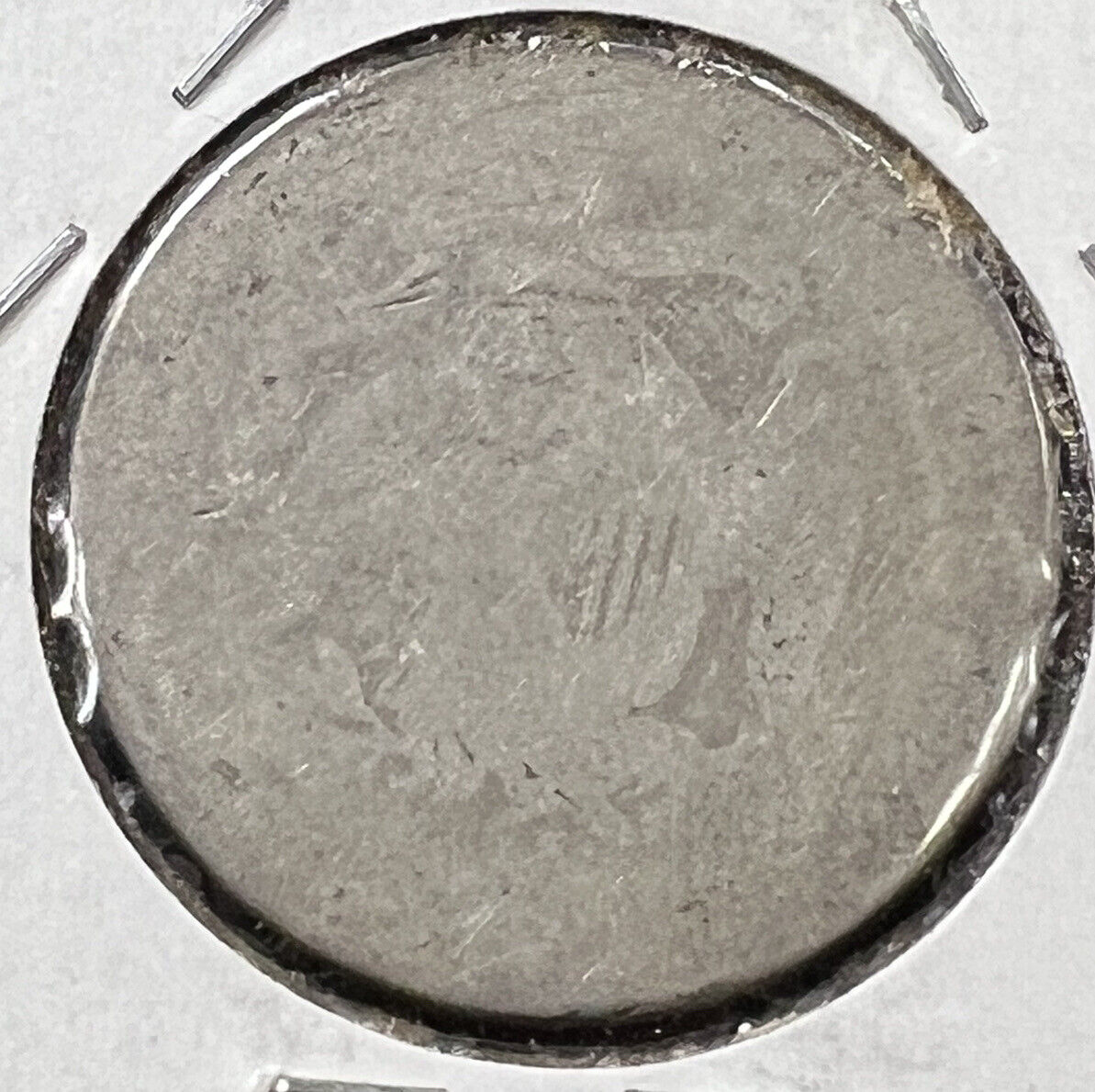1877 Seated Liberty Silver Quarter Coin Fair / AG About Good Full date