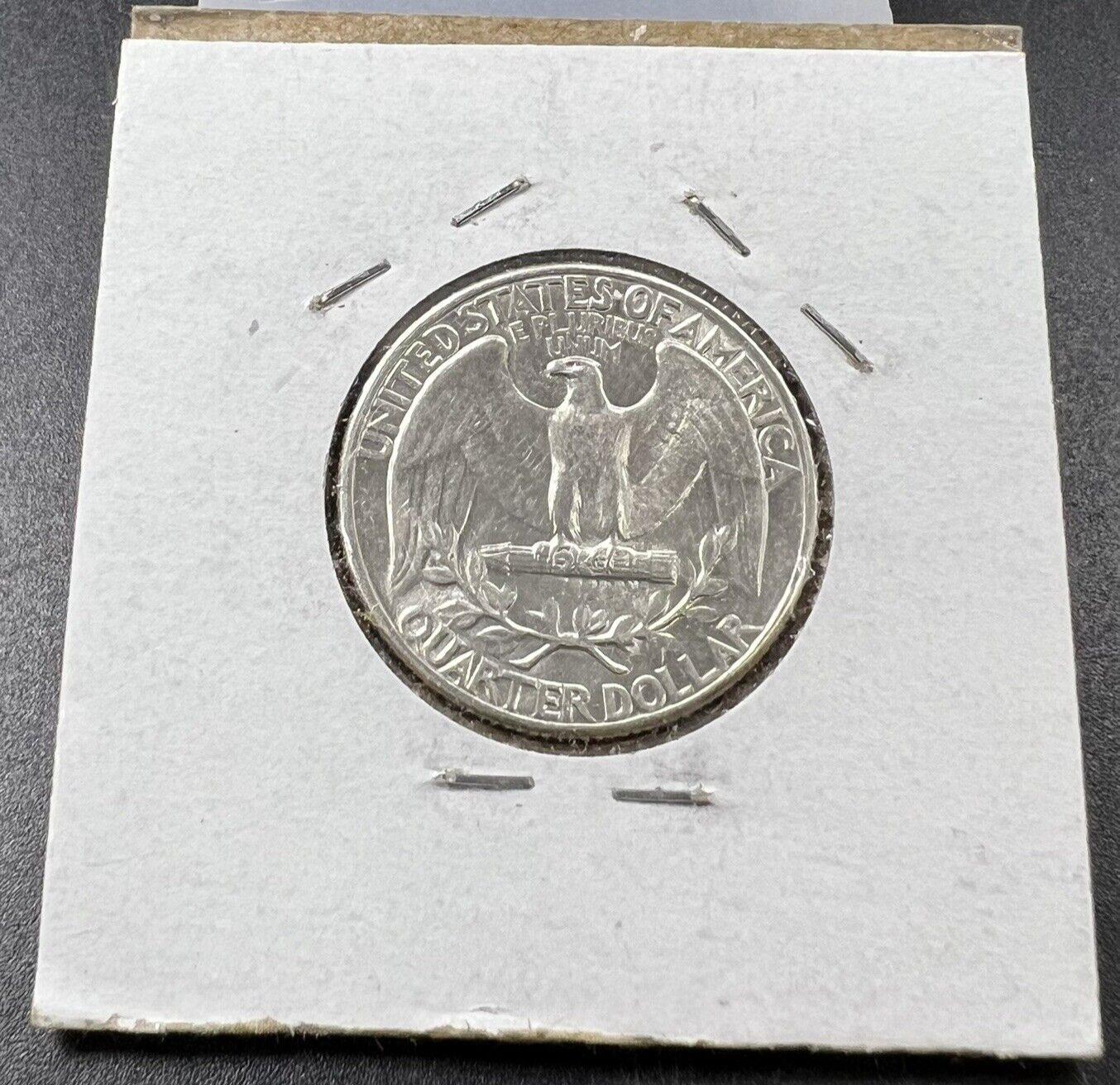 1943 P 25C Washington Quarter Silver Coin WW2 World War Two Era AU About UNC