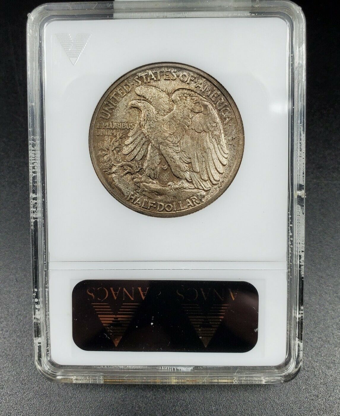 1942 P Walking Liberty Half Dollar ANACS MS62 DDO FS-101 FS-008.5 Variety TONER