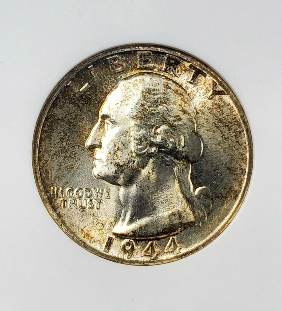1944 S 25c Washington Quarter Variety ANACS MS64 DDO FS-101 FS-017.5 Stage C Die