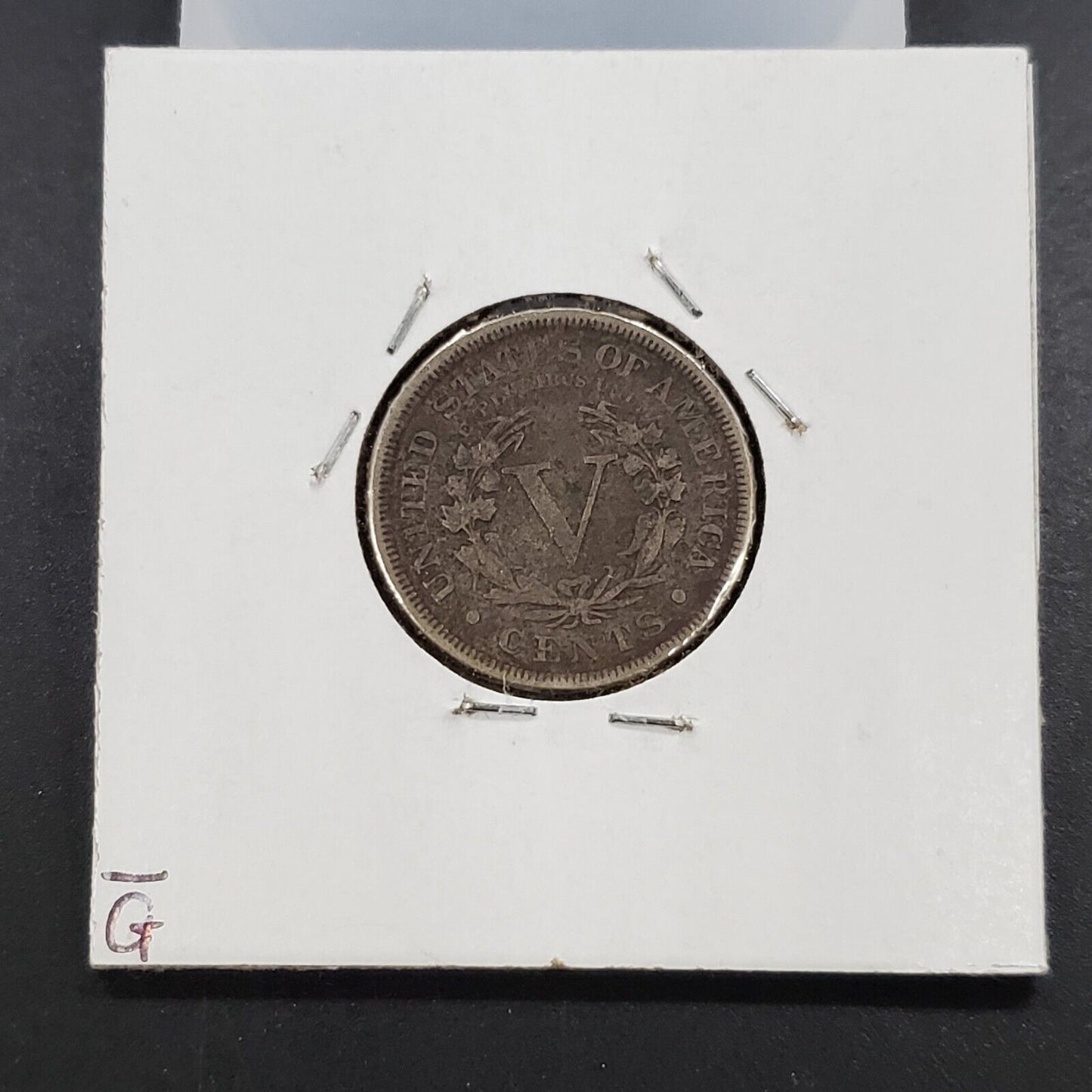 1890 Liberty Head V Nickel Neat Circ  VG DETAILS ED