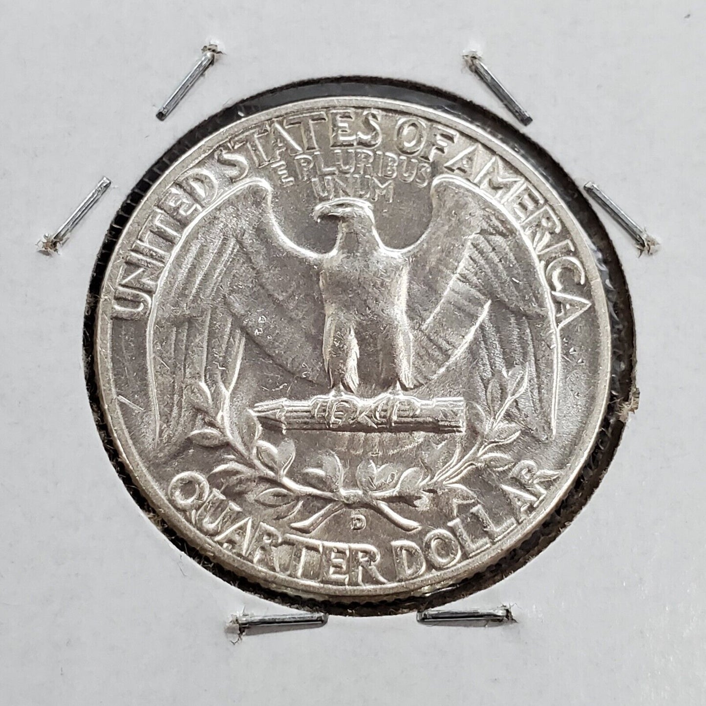1951 D 25c Washington Silver Quarter Coin FS-101 Double Die Obverse Variety BU