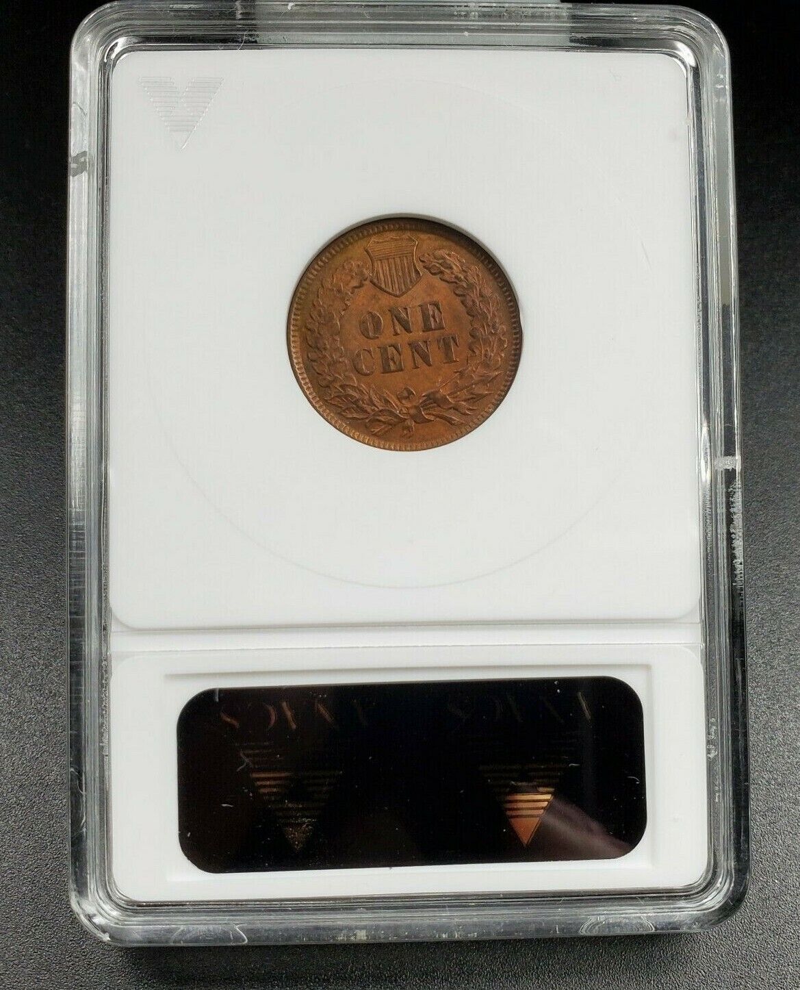1907 P Indian Cent Penny Coin ANACS UNC DETAILS S-7 Repunched Date