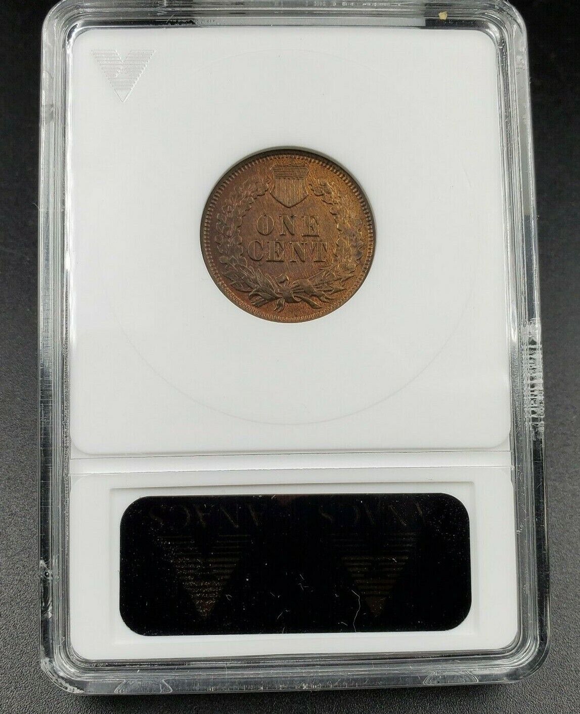 1905 Indian Cent Penny Error Variety ANACS AU Details RPD S-6Repunched Date