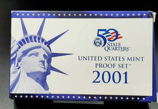 2001 S US Proof Clad Coin Set OGP Combo Shipping Discounts RobinsonsCoinTown