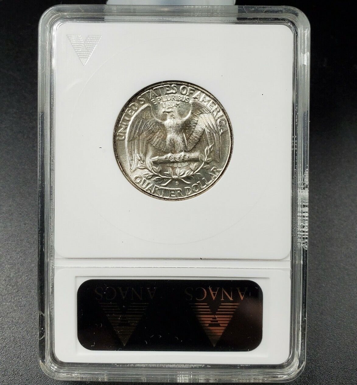 1946 S Washington Quarter Variety Coin ANACS MS64 DDO-001 DMR-002 Double Die OBV