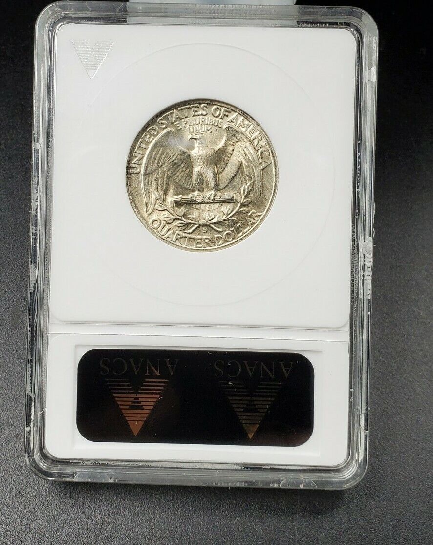 1946 S Washington Quarter Variety Coin ANACS MS64 DDO-001 DMR-002 Double Die