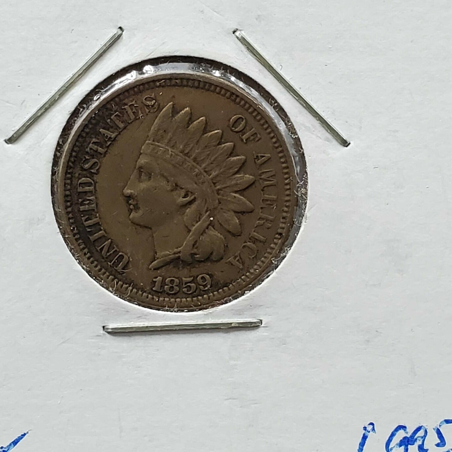 1859 P 1c Indian Small Cent Penny Coin Choice VF Very Fine First Year Of Issue