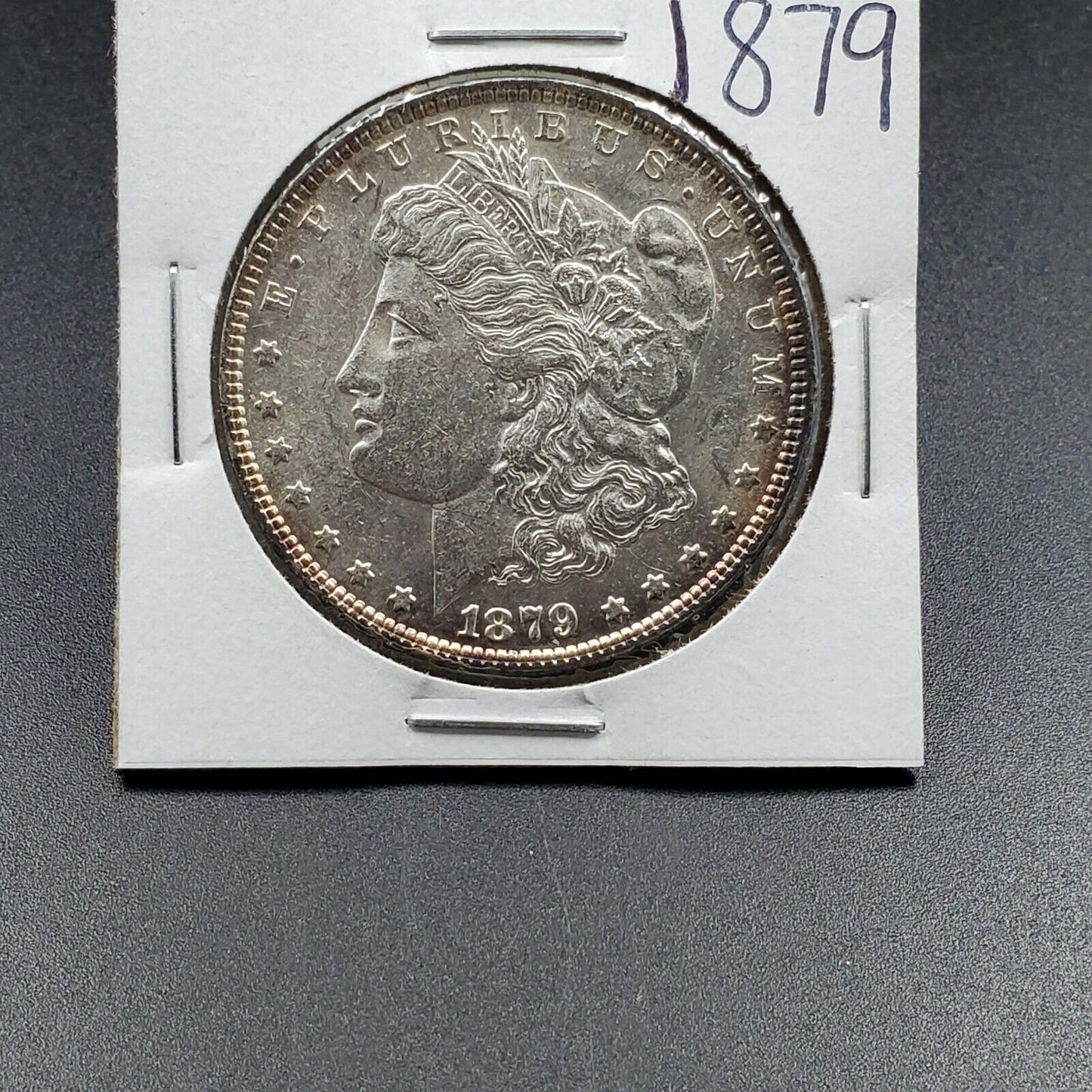1879 P Morgan 90% Silver Eagle Dollar Coin Choice BU Uncirculated Some Toning